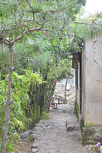 沂蒙山小桥流水人家背景图片