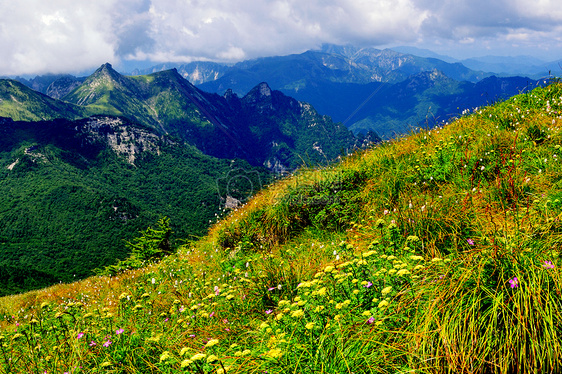 秦岭山风光图片