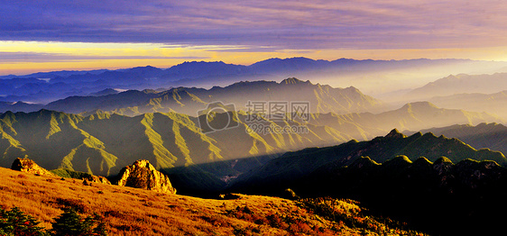 秦岭山风光图片