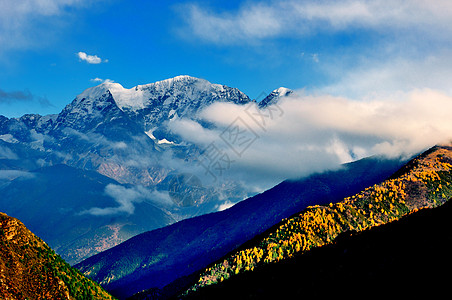 贡嘎山云海川西风光背景