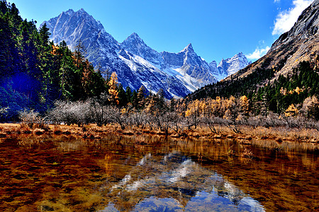 贡嘎山云海川西风光背景