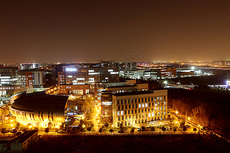 园区夜景背景