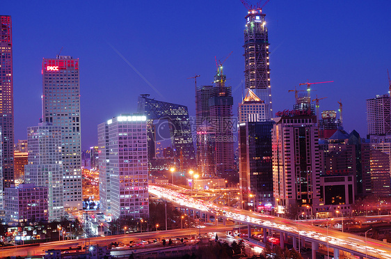 国贸夜景 北京夜景图片