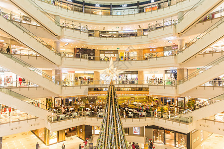 商场大气设计装饰圣诞树图片