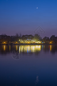 夜景.什刹海图片