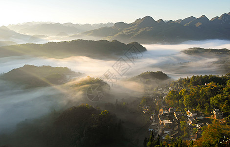 贵州省盘县保基风光背景