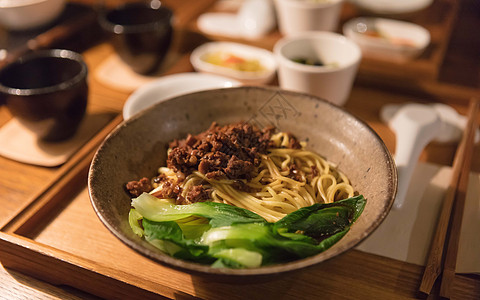 台式肉酱面套餐有机面高清图片