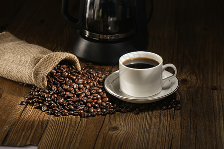 咖啡豆摩卡咖啡高清图片