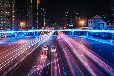 凤凰古城夜景未来城市背景