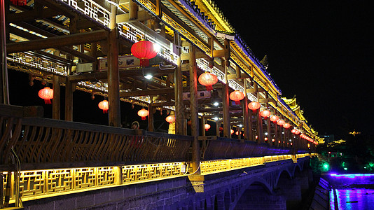 夜景亮化流光溢彩背景