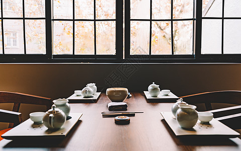 饮料背景茶叶茶具茶室茶馆背景