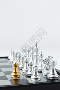 金属质感金银色国际象棋拼博高清图片素材