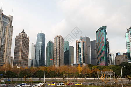 上海城市高楼建筑结构外立面图片