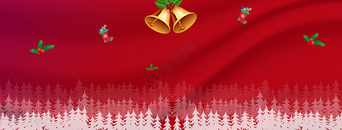 红色雪花圣诞背景图片
