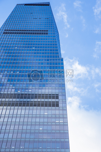 蓝天白云陆家嘴大气建筑图片