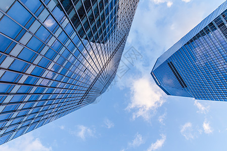 天空白云蓝天白云陆家嘴大气建筑背景