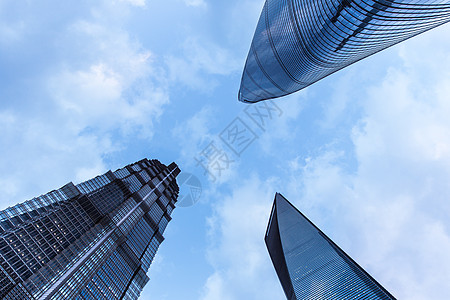 夜晚陆家嘴地标建筑高清图片