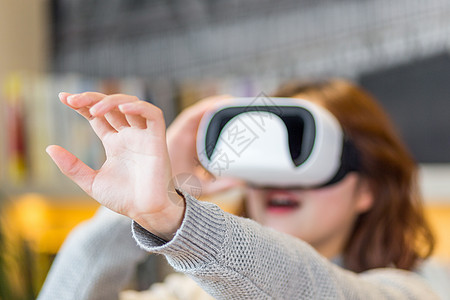 虚拟现实眼镜未来智能背景
