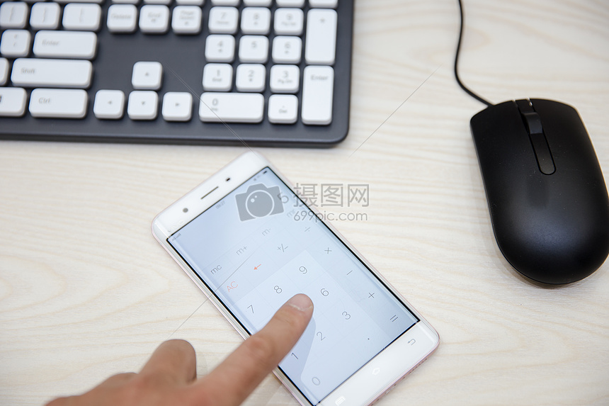 智能生活手点手机计算器摄影图片免费下载_人