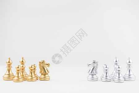 金色国际象棋国际象棋团队概念背景