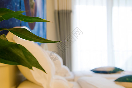 酒店平面商务旅行酒店房间卧室平面设计背景