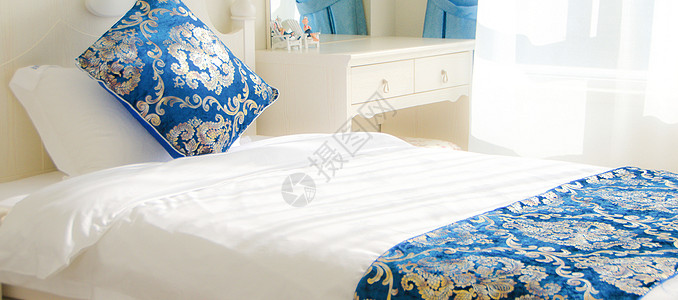 商务旅行酒店房间卧室平面设计高清图片