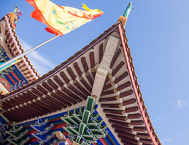 东方传统建筑背景图片