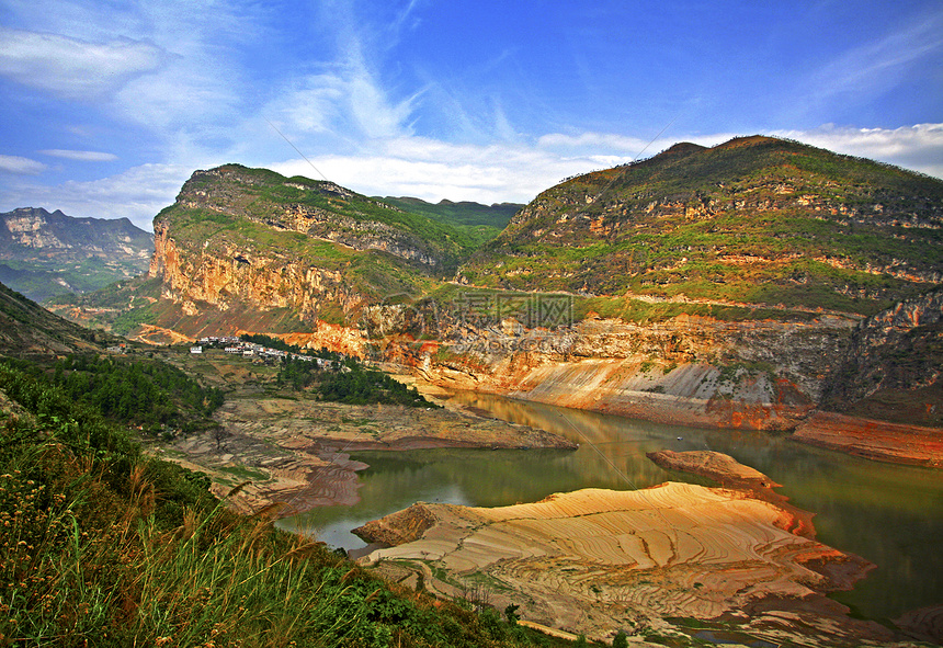 金秋、峡谷图片