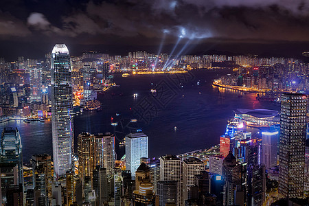 大屿山香港夜景背景