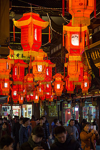 中国新年春节灯会夜景图片