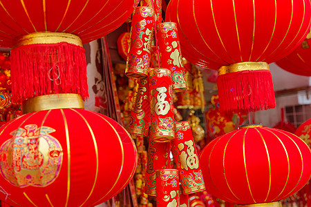 中国春节传统工艺品装饰福到高清图片素材