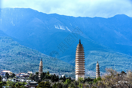 洱海旅游云南大理下关洱海大理古城背景