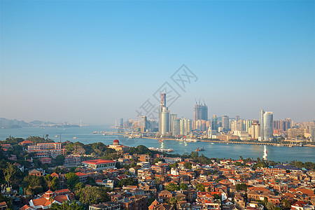 厦门旅游鼓浪屿全景高清图片