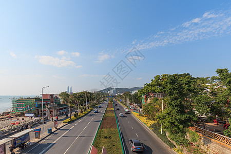 蓝天公路厦门旅游背景