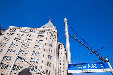 南京东路上海黄浦区国外设计建筑背景