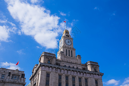 国外高楼上海建筑国外设计外滩钟楼背景