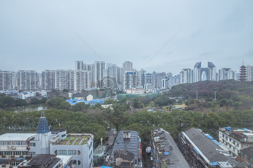 城市建筑公园大厦城中村图片