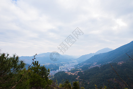 大气山脉田园乡村风光图片