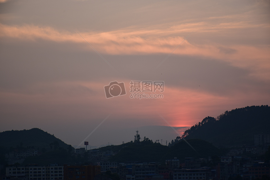 贵州遵义习水县城和周边环境的一些风景摄影图