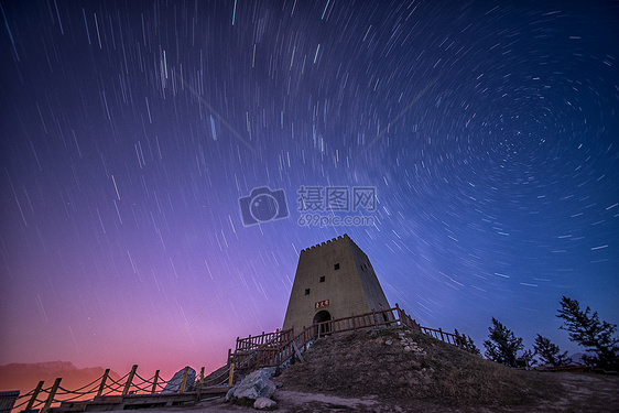 卓尔山星轨图片