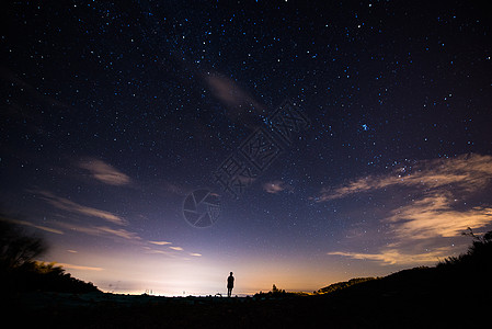 夜空流星星空背景