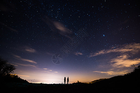 夜空流星星空背景