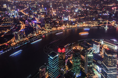 上海陆家嘴夜景图片