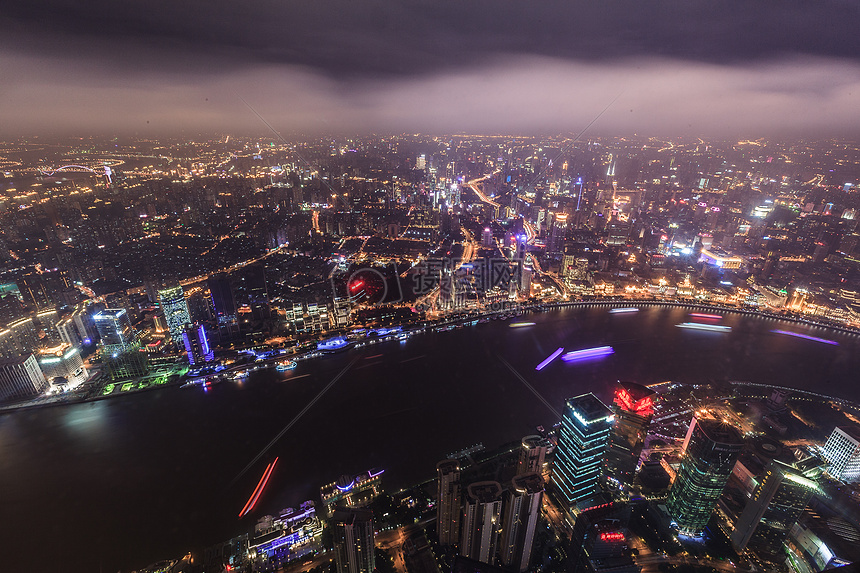 上海陆家嘴夜景图片