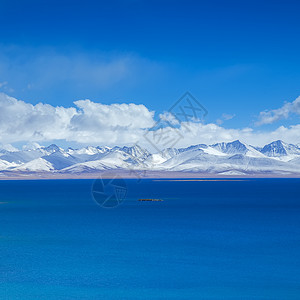 西藏风光蓝色雪山高清图片