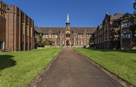 校园全景卫斯理学院背景