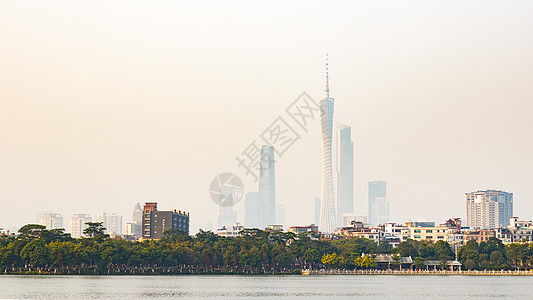 夕阳下的江边夕阳下的雾广州背景