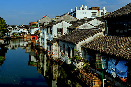 山水小景苏州小景背景