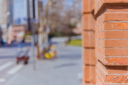 城市建筑街道虚化背景图片