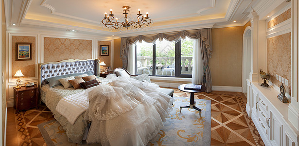 欧式婚纱室内空间摄影背景